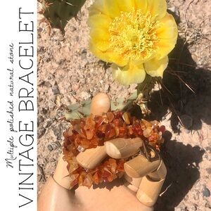 Vintage Polished Stone Bracelet